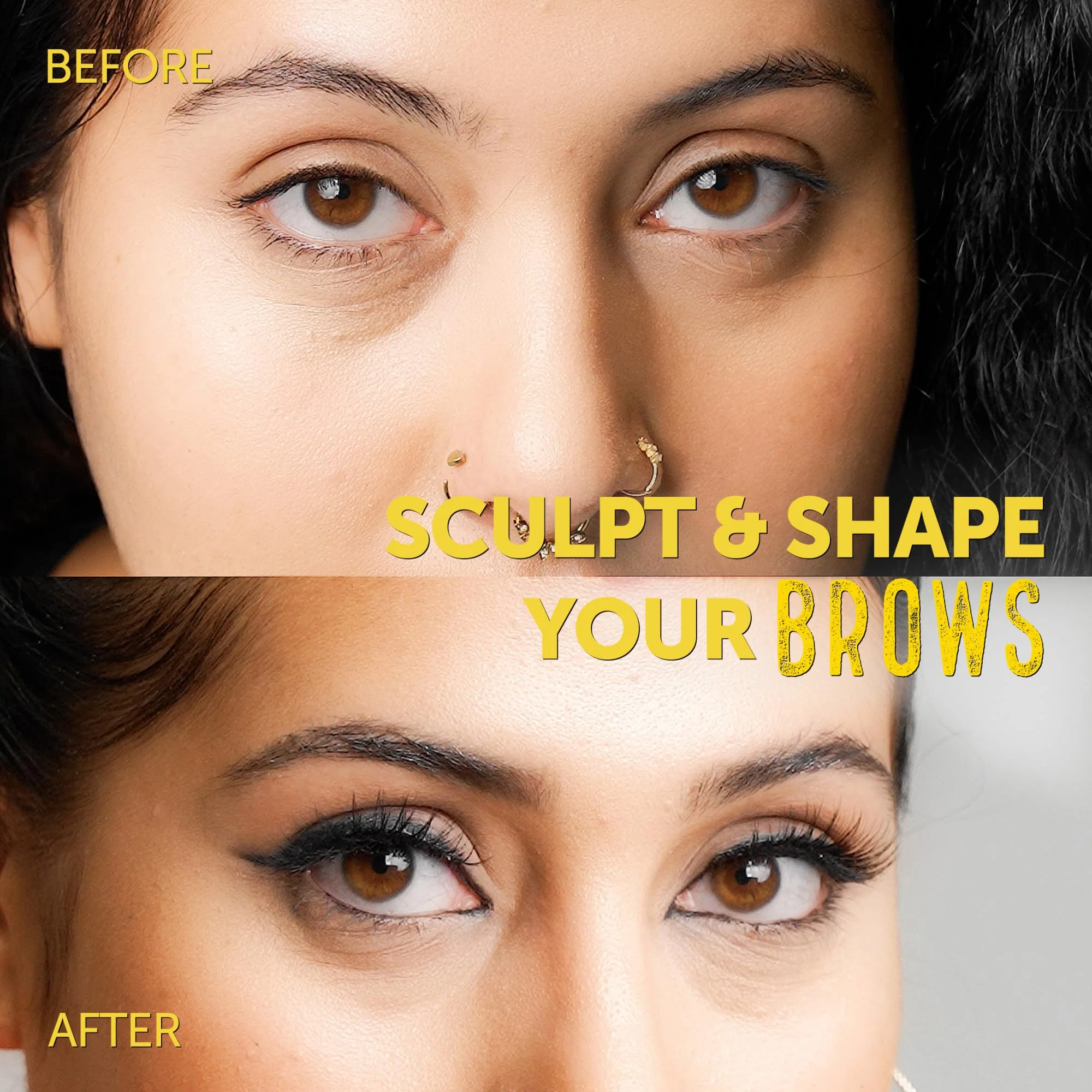 got2b Glued 2-in-1 Brow Gel & Edge Control, 0.54 Fl Oz, Strong Hold Styling Eyebrow Gel and Hair Mascara for Flyaways and Frizz with Castor Oil, Sweat-Resistant with Quick Dry, Clear Finish - Image 7