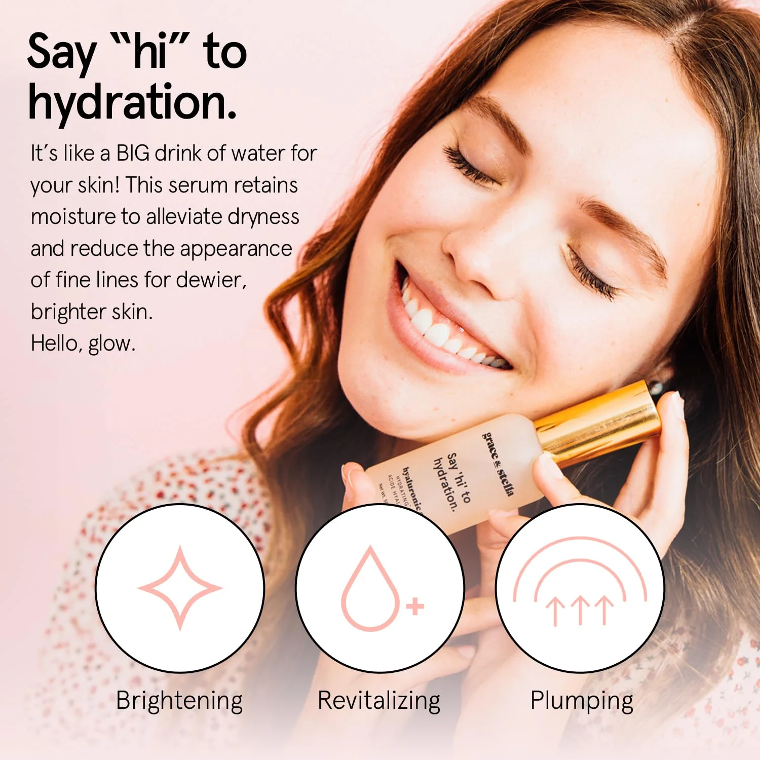 grace & stella Award Winning Hyaluronic Acid Serum (30ml/1 fl oz) Hydrating Hyaluronic Acid Serum for Face - Acido Hialuronico for Women - Remove Fine Lines, Wrinkles, Anti Aging - Vegan Skincare - Image 9