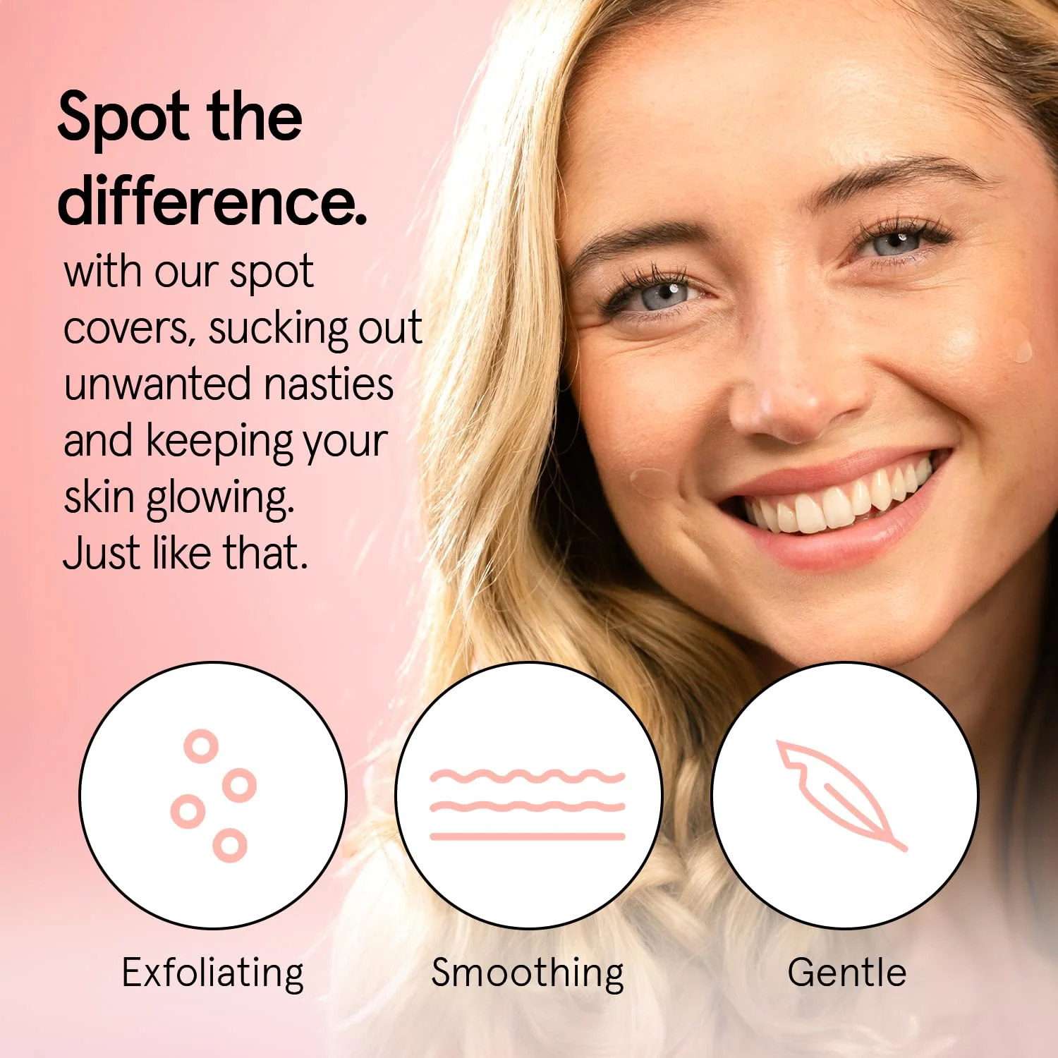 grace & stella Award Winning Pore Strip Pimple Patches for Face - Hydrocolloid Acne Patches for Shrinking Zits, Whiteheads - Spot Stickers - Dermatologist-Tested, Vegan (Invisible, 72 Count) - Image 9