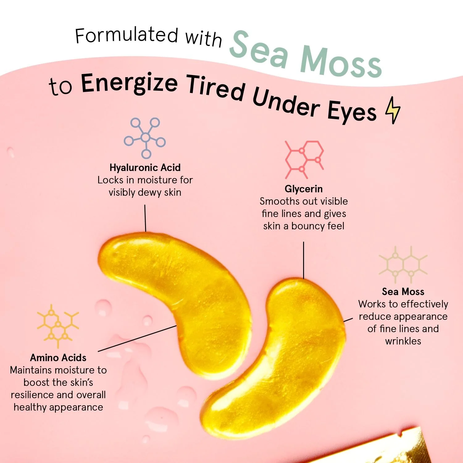 grace & stella Award Winning Under Eye Mask - Teen Gifts, Gel Eye Patches for Dark Circles, Puffy Eyes, Wrinkles, Undereye Bags, Travel Gifts for Women - Vegan, Self Care (6 Pairs, Gold) - Image 8