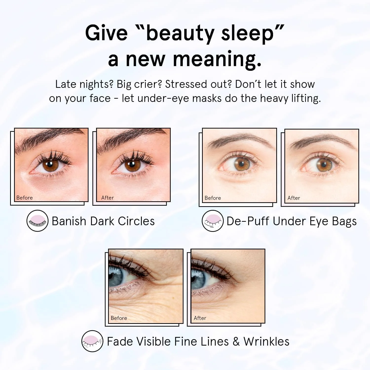 grace & stella Retinol Under Eye Patches for Puffy Eyes & Dark Circles - Restoring Gel Under Eye Masks with Hyaluronic Acid - Bridesmaid Gifts, Birthday Gifts for Women (Purple, 24 Pairs) - Image 7