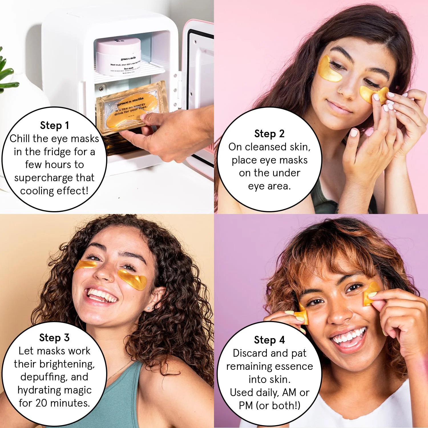 grace & stella Under Eye Patches (12 pairs) Eye Masks for Puffy Eyes and Dark Circles - Gifts for Her, Bridesmaids, Birthdays, Bachelorette Party, Self Care Gifts for Women - Vegan Cruelty-Free - Image 7
