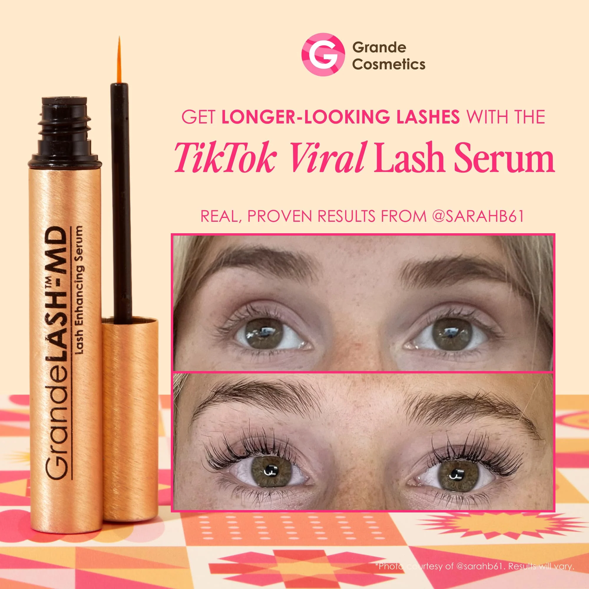 Grande Cosmetics 2-Step Lash System Set, GrandeLASH-MD & GrandeMASCARA Conditioning Peptide Mascara for Fuller, Healthier, Longer-Looking Lashes - Image 6