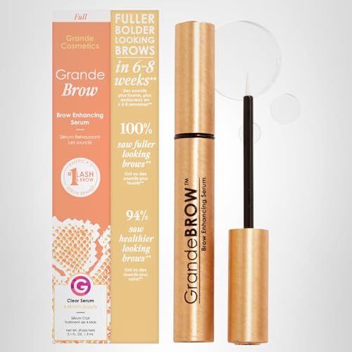 Grande Cosmetics GrandeBROW Brow Enhancing Serum for Fuller, Bolder, Looking Eyebrows - Brow Serum With Vitamins, Peptides, Antioxidants, Amino Acids, Cruelty Free - 4 Month Supply (3 mL) - Image 2