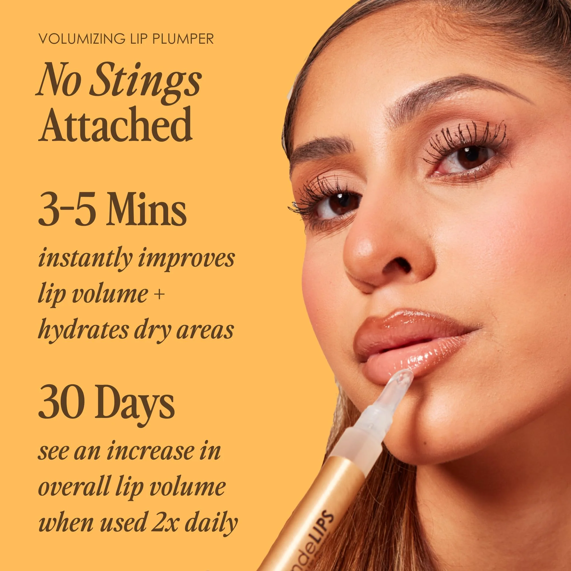 Grande Cosmetics GrandeLIPS Hydrating Lip Plumper - for Fuller-Looking, Hydrated Lips - Barely There (0.084 oz) - Image 6