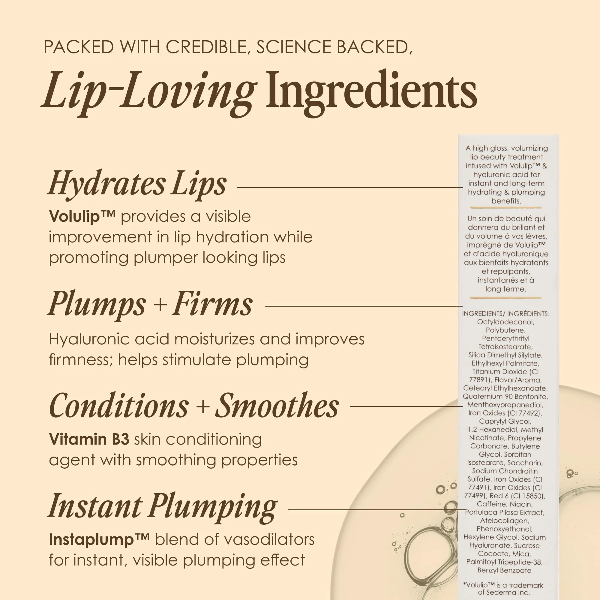 Grande Cosmetics GrandeLIPS Hydrating Lip Plumper Gloss - for Fuller-Looking, Hydrated Lips - Toasted Apricot (0.08 fl oz) - Image 2