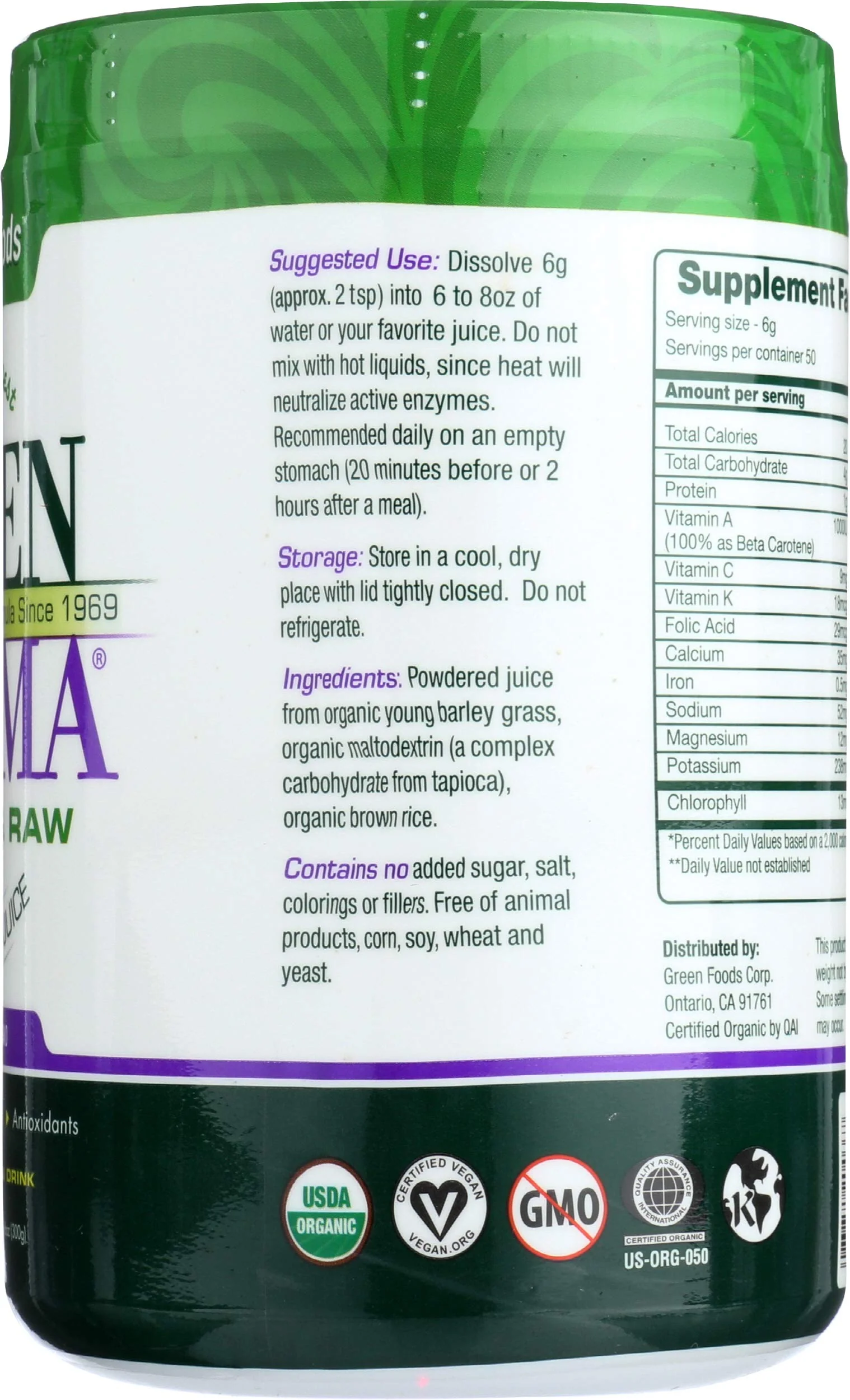 Green Foods, Green Magma Organic, 10.6 Ounce - Image 4