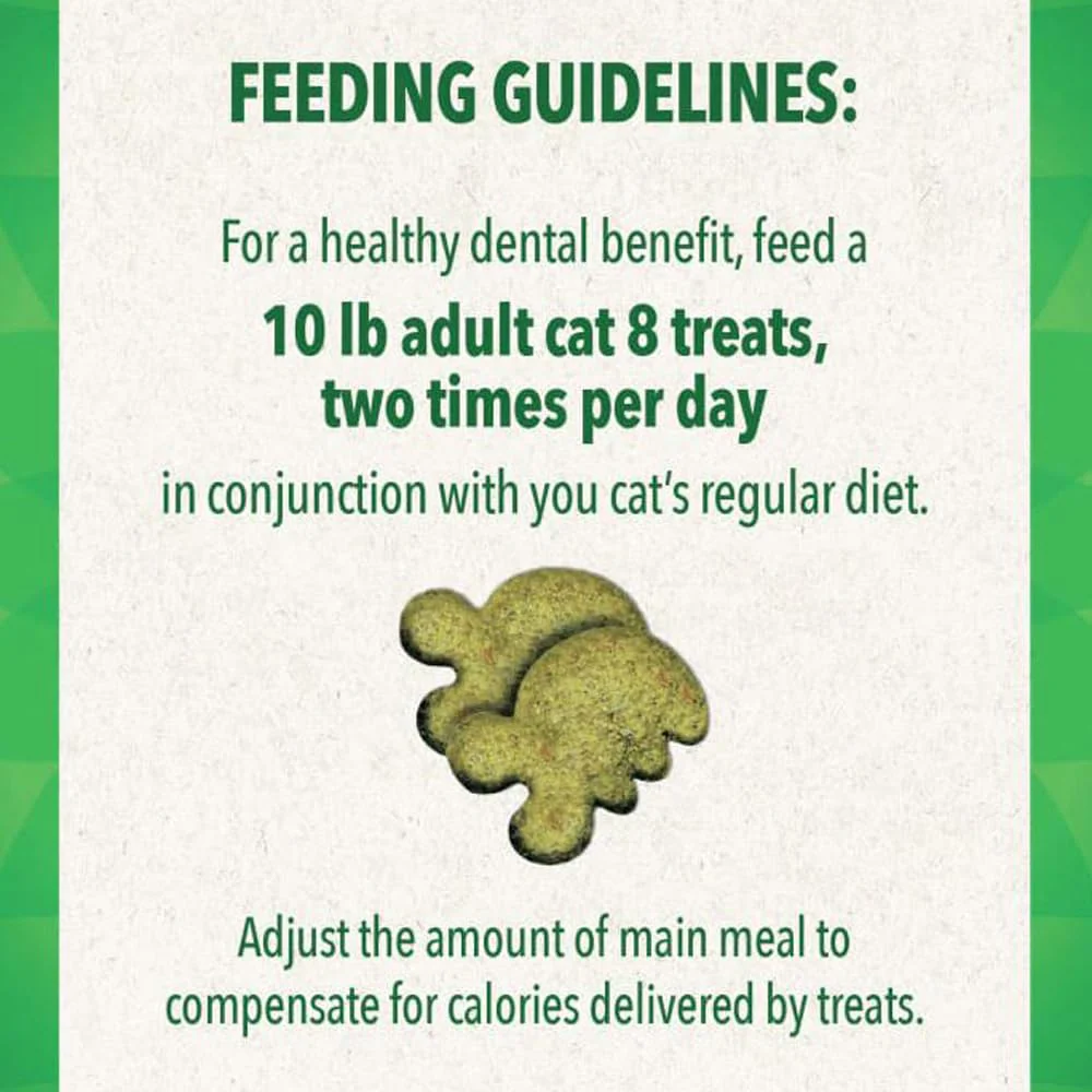 Greenies Cat Treats, Veterinarian-Recommended Adult Natural Dental Cat Treats, Tempting Tuna Flavor, 4.6 oz. Tub - Image 2