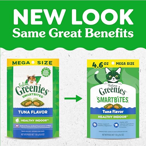 Greenies Feline Smartbites, Cat Treats Healthy Recipe, Indoor Cat Treats, Tuna Flavor, 4.6 oz. Pack - Image 2