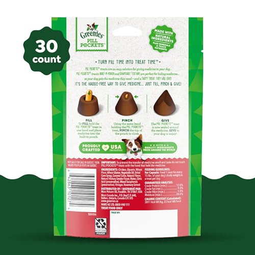 Greenies Pill Pockets for Dogs Large Size, Dog Treat Pouch for Capsule Medication, Hickory Smoke Flavor, 7.9 oz. Pouch - Image 12