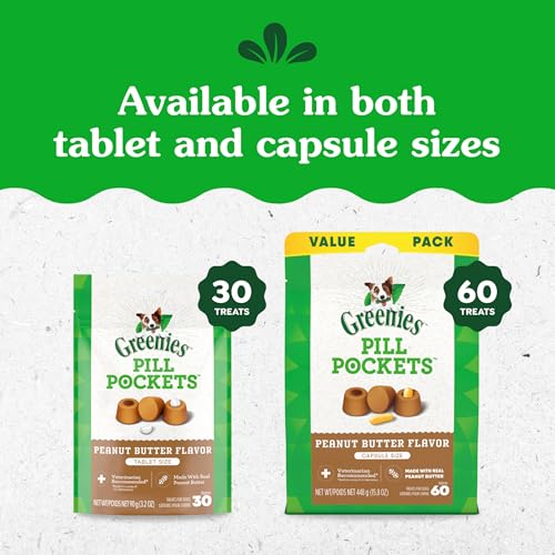 Greenies Pill Pockets for Dogs Small Size, Tablet Pill Treats for Dogs, Peanut Butter Flavor, 3.2 oz. Pouch - Image 3