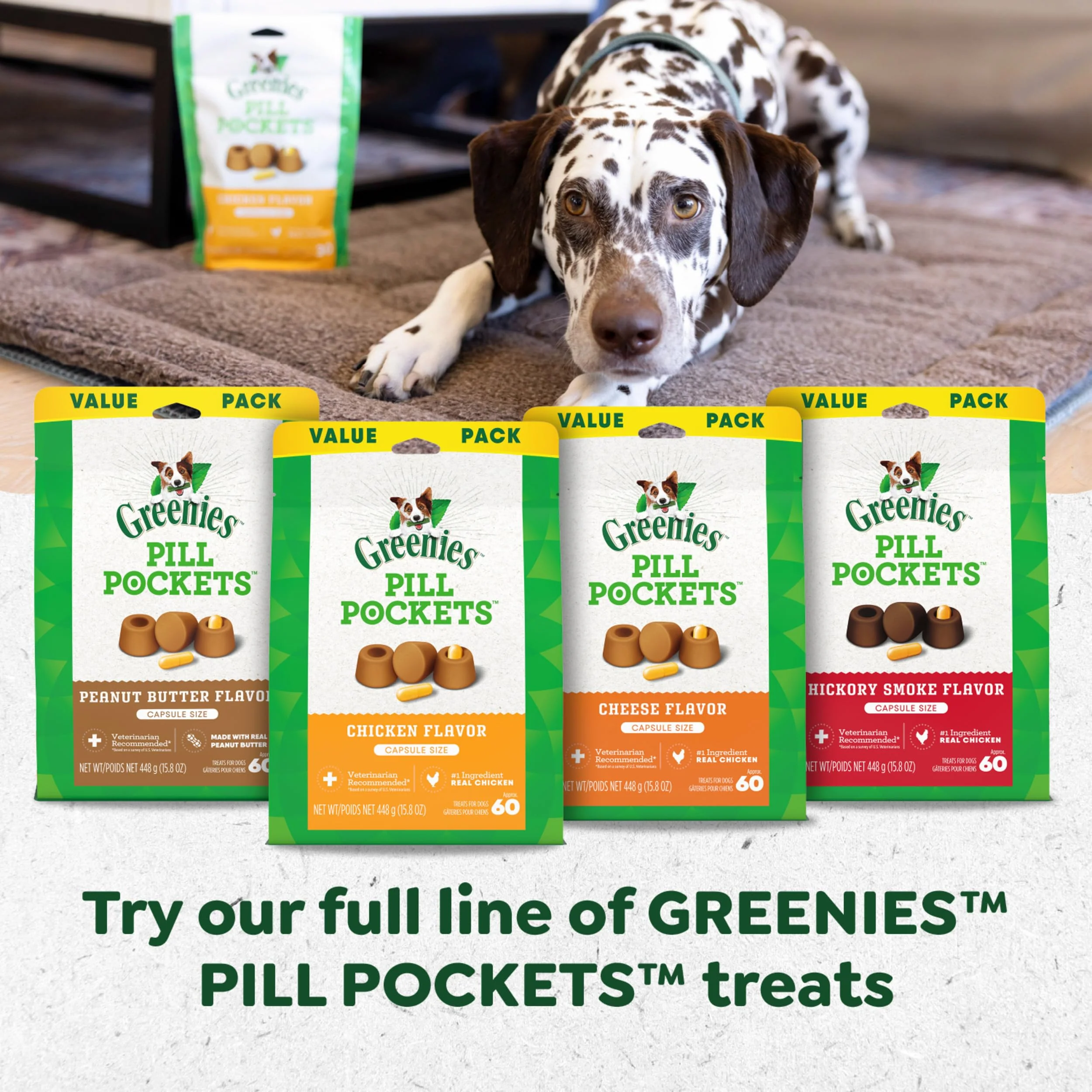 Greenies Pill Pockets for Dogs Small Size, Tablet Pill Treats for Dogs, Peanut Butter Flavor, 3.2 oz. Pouch - Image 5