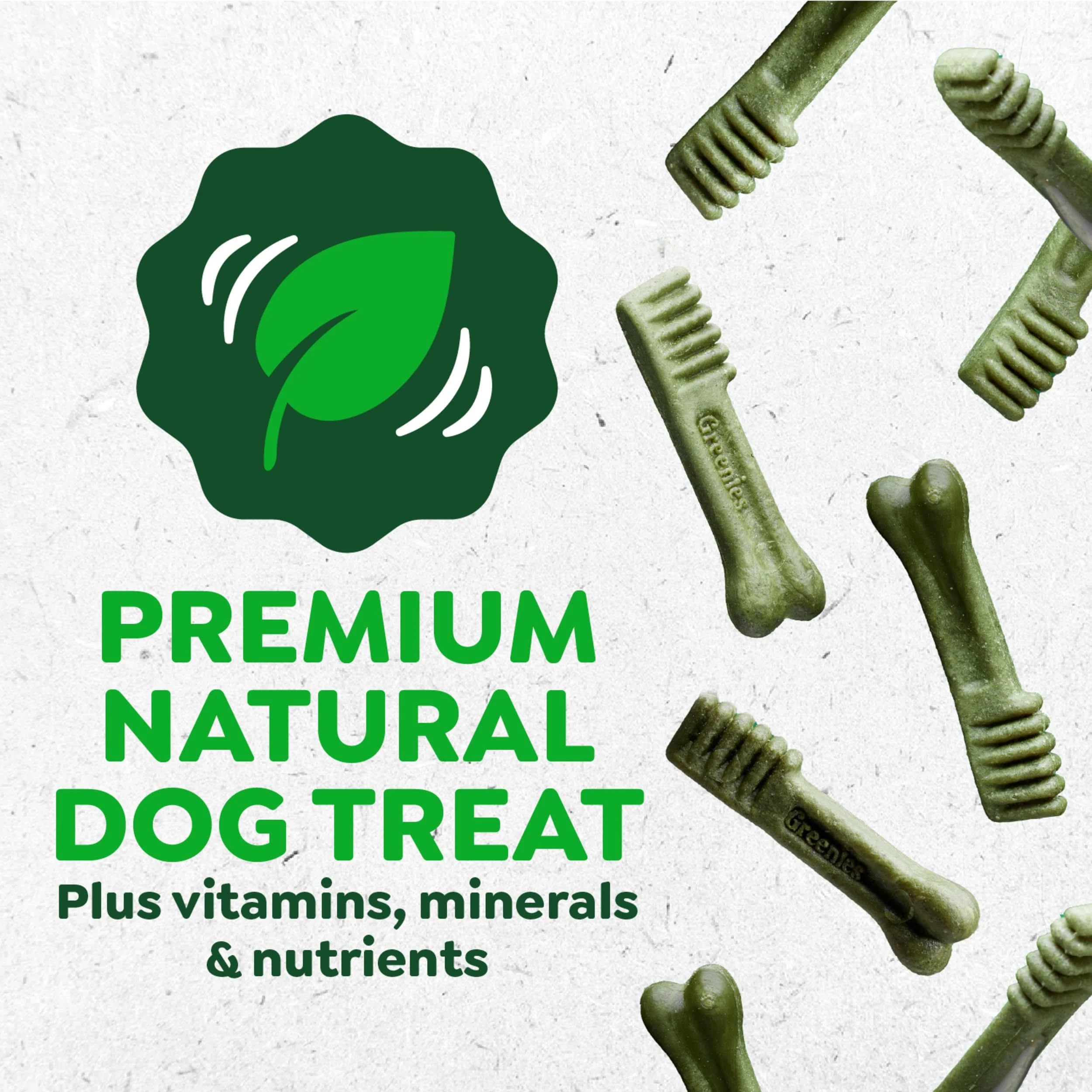 Greenies Veterinarian-Recommended Adult Natural Dental Dog Treats Teenie Size, Dog Dental Chews, Original Flavor, 12 oz. Pack, 43 Count - Image 5