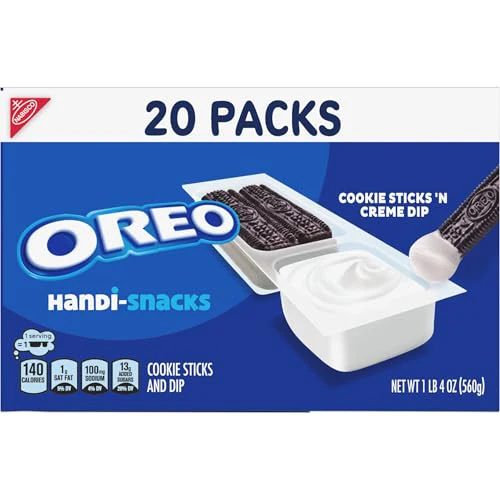 Handi-Snacks OREO Cookie Sticks 'N Creme Dip Snack Packs, 20 Snack Packs - Image 3