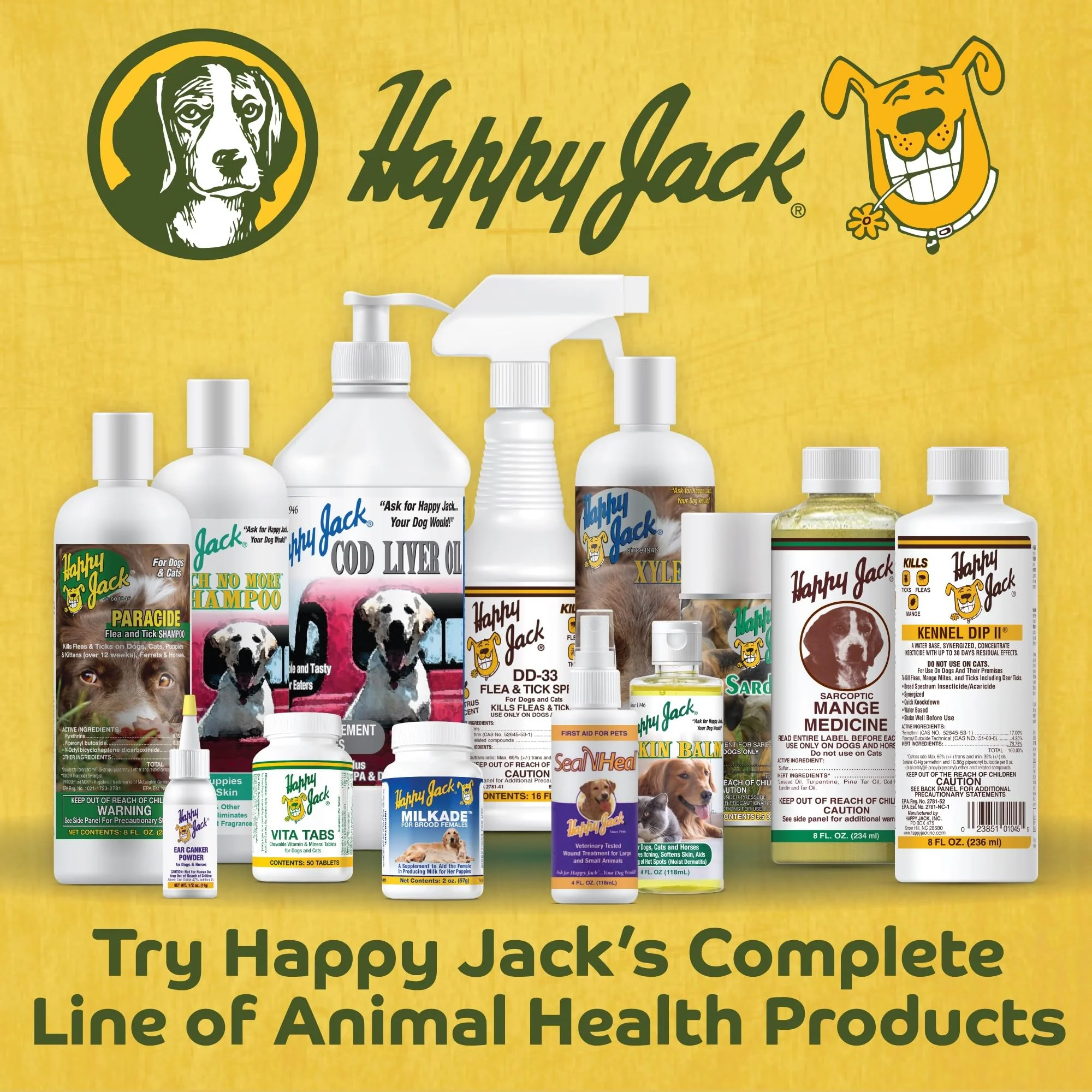 Happy Jack DD-33 (EPARN 2781-41) Flea and Tick Spray for Dog and Cat, Flea Treatment & Control, Water-Based Formula Kills Fleas & Ticks Effectively Yet Gentle on Skin & Hair, 16 oz - Image 3