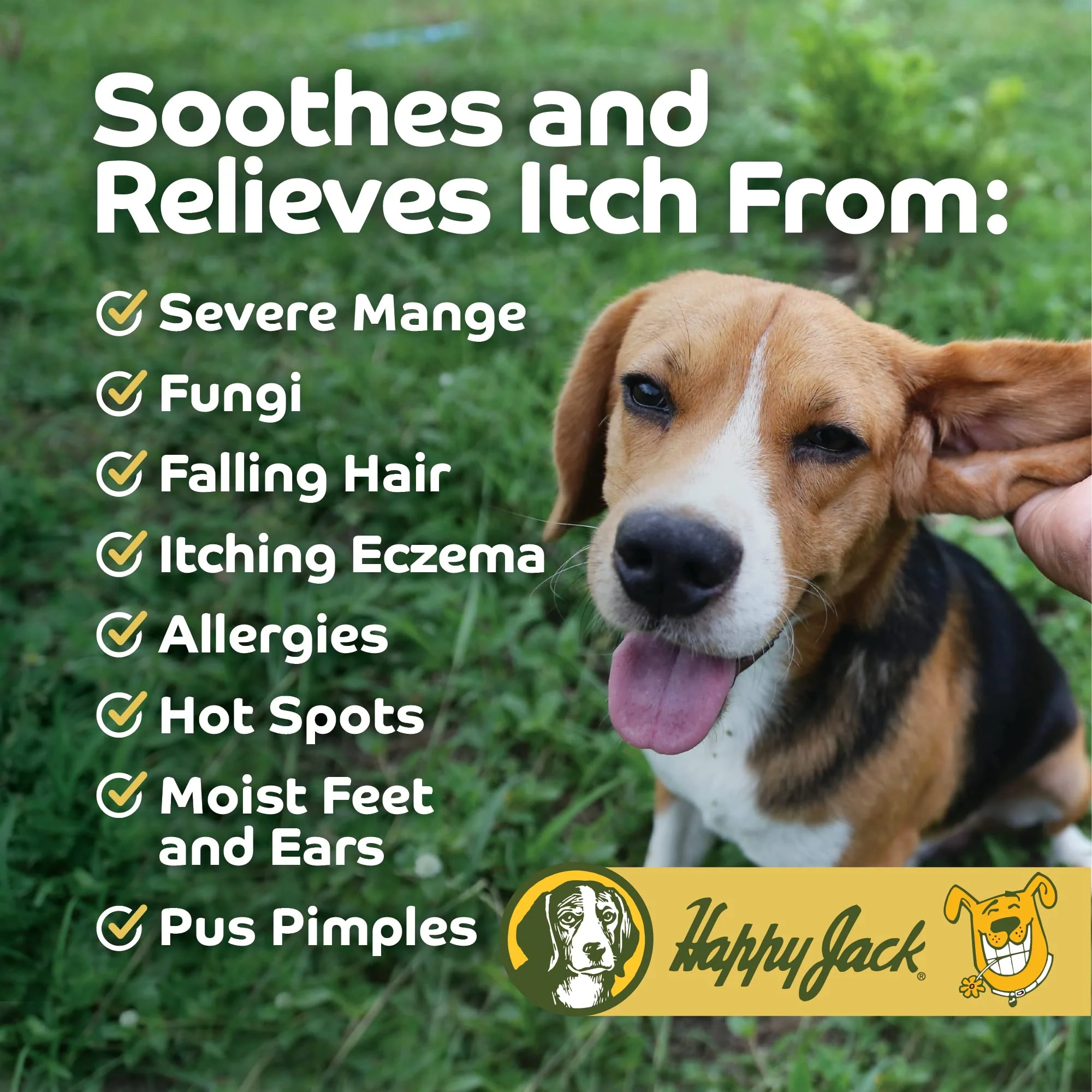 HAPPY JACK Mange Medicine & Treatment for Dogs & Horses - Brings Soothing Itch Relief to Severe Mange, Fungi, Allergies, Eczema & Most Dog Skin Irritation (8 oz) - Image 9