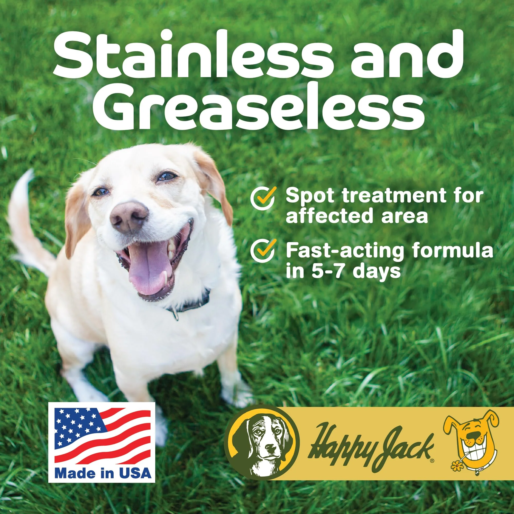 Happy Jack Sardex Mange Treatment for Dogs – Odorless & Stainless Itch Relief for Skin Irritations Including Severe Mange, Hot Spots, Fungi, Allergies, Eczema (9.5 oz) - Image 7