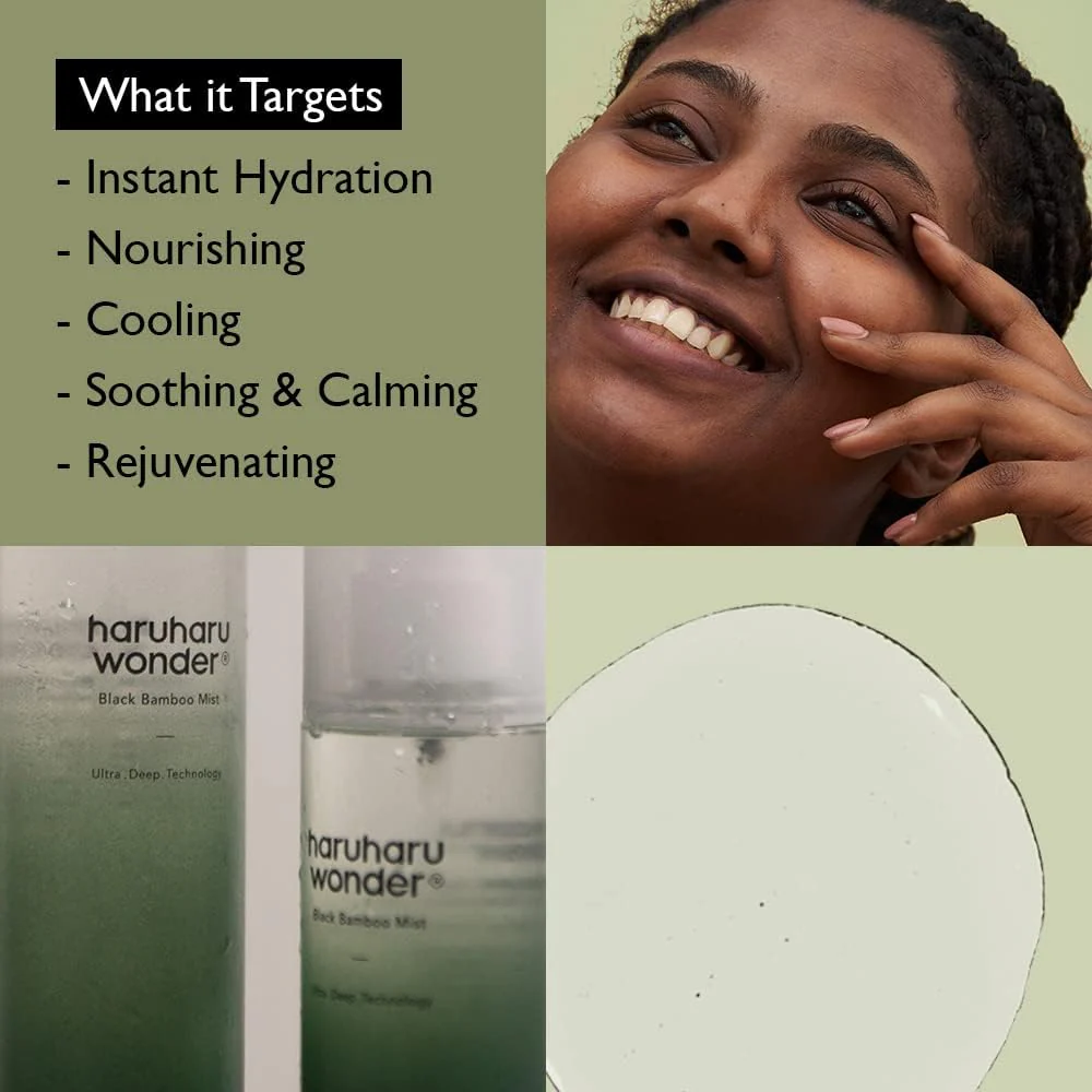 HARUHARU wonder Black Bamboo Mist, Hydrating and Firming skin, Panax ginseng for clean and smooth skin surface, Korean Skincare, Vegan, Cruelty Free, 5.07 fl.oz. - Image 5