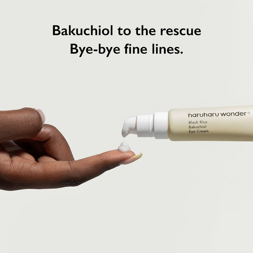 Haruharu Wonder Black Rice Bakuchiol Eye Cream 0.67 fl.oz / 20ml | Anti-Aging, Wrinkle Care, Natural Retinol Alternative | Cruelty Free, EWG-Green - Image 8