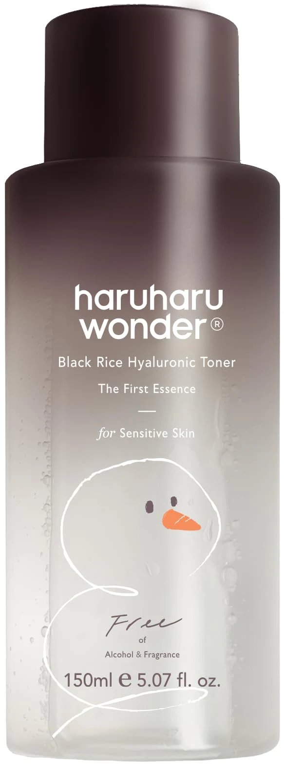 haruharu Wonder Black Rice Hyaluronic Toner for Sensitive Skin, Alcohol-Fragrance Free, Soothing, Hydrating, Holiday Stocking Stuffers, Glass Skin, Korean Skin Care, 5.07 fl.oz (Christmas Edition)