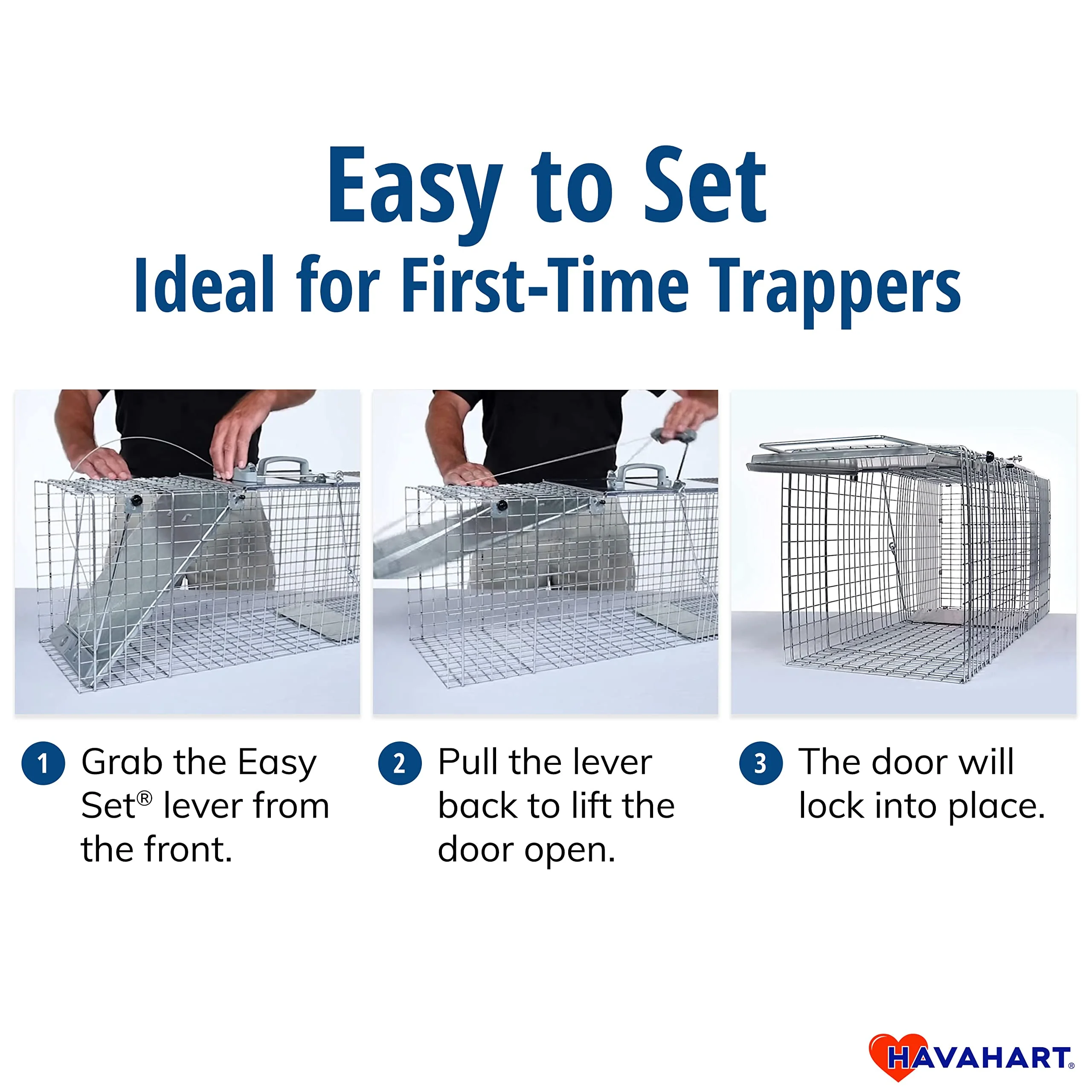 Havahart Easy-Set Catch and Release Small 1-Door Humane Live Animal Trap for Squirrels, Rabbits, Skunks, and Other Small Animals - 1083 - Image 7