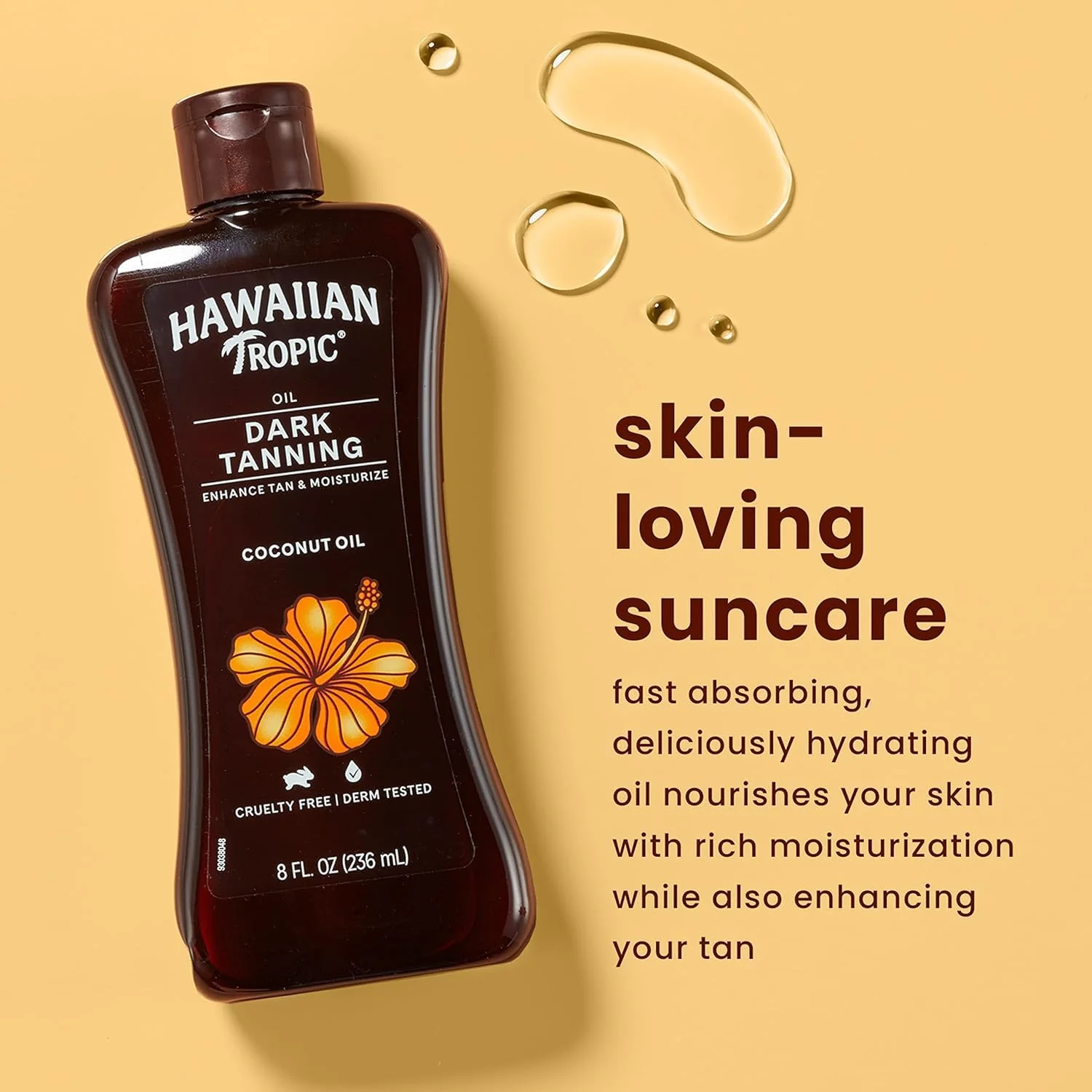 Hawaiian Tropic Dark Tanning Oil, SPF 0, 8 Fluid Ounce (Pack of 3) - Image 8