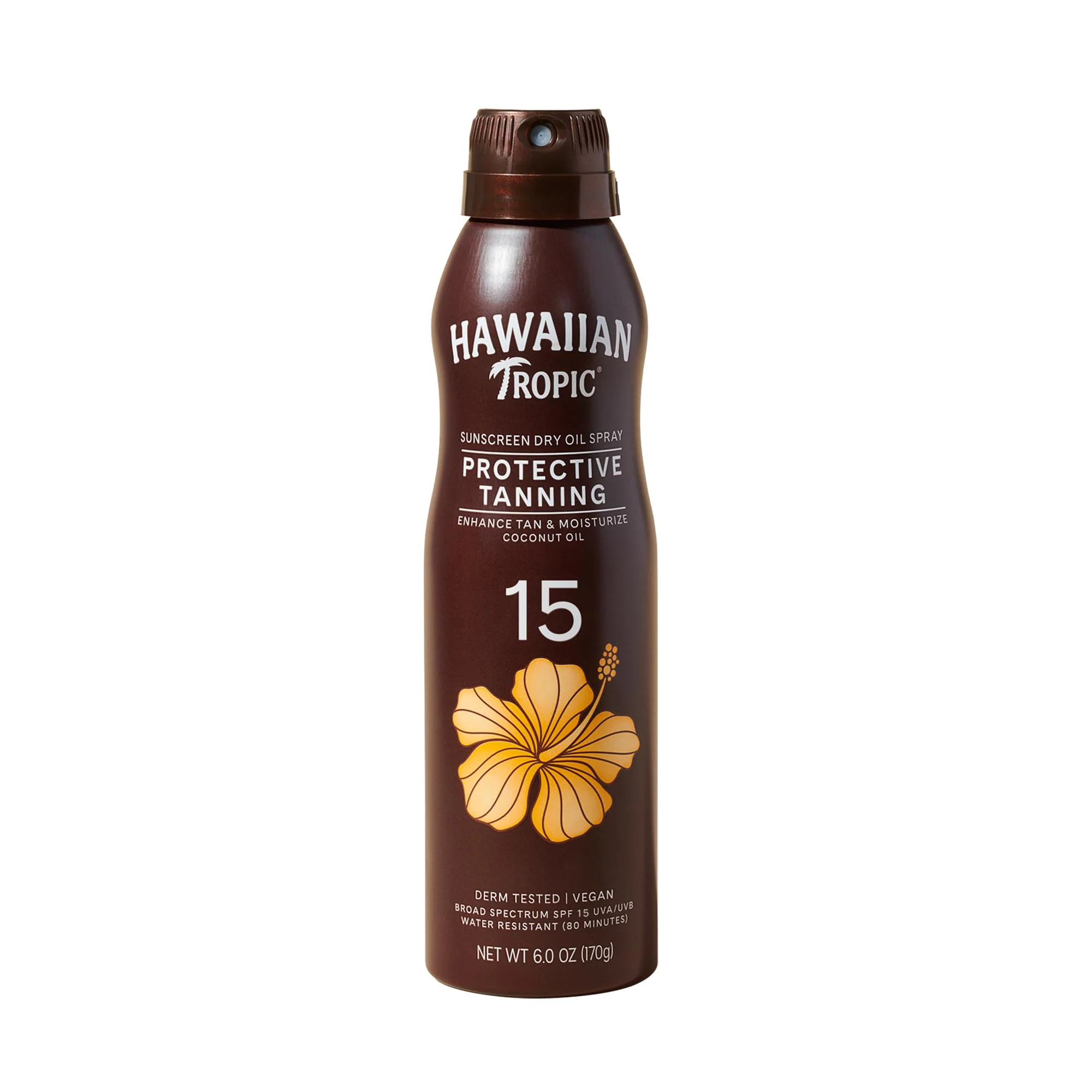 Hawaiian Tropic Dry Oil Tanning Spray Sunscreen SPF 15, 6 oz | Protective Sun Tanning Oil with SPF 15 Sunscreen, Oxybenzone Free, 6 oz - Image 7