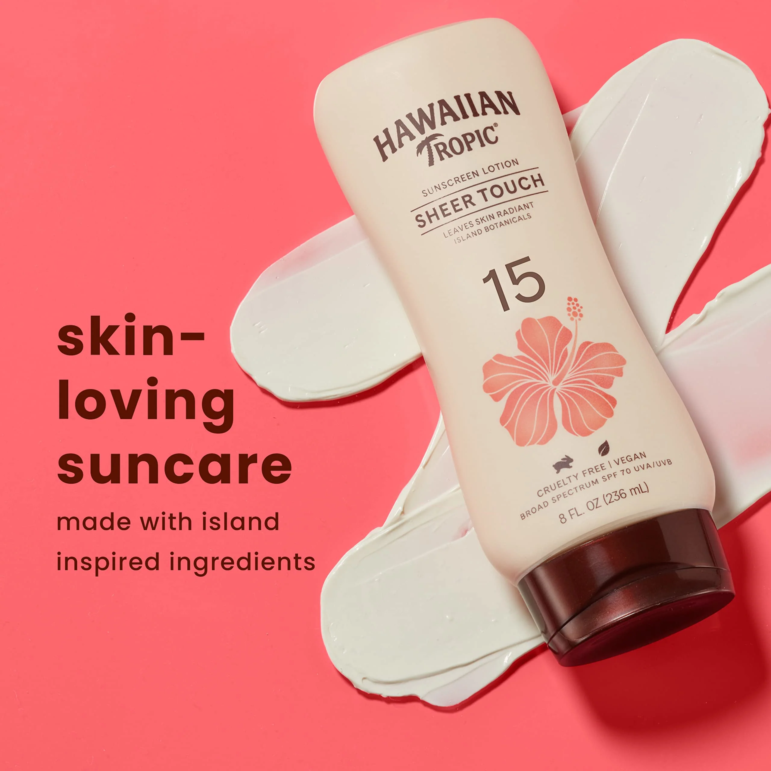 Hawaiian Tropic Sheer Touch Lotion Sunscreen SPF 15, 8oz | Hawaiian Tropic Sunscreen SPF 15, Sunblock, Broad Spectrum Sunscreen, Oxybenzone Free Sunscreen, Body Sunscreen SPF 15, 8oz (Pack of 2) - Image 6