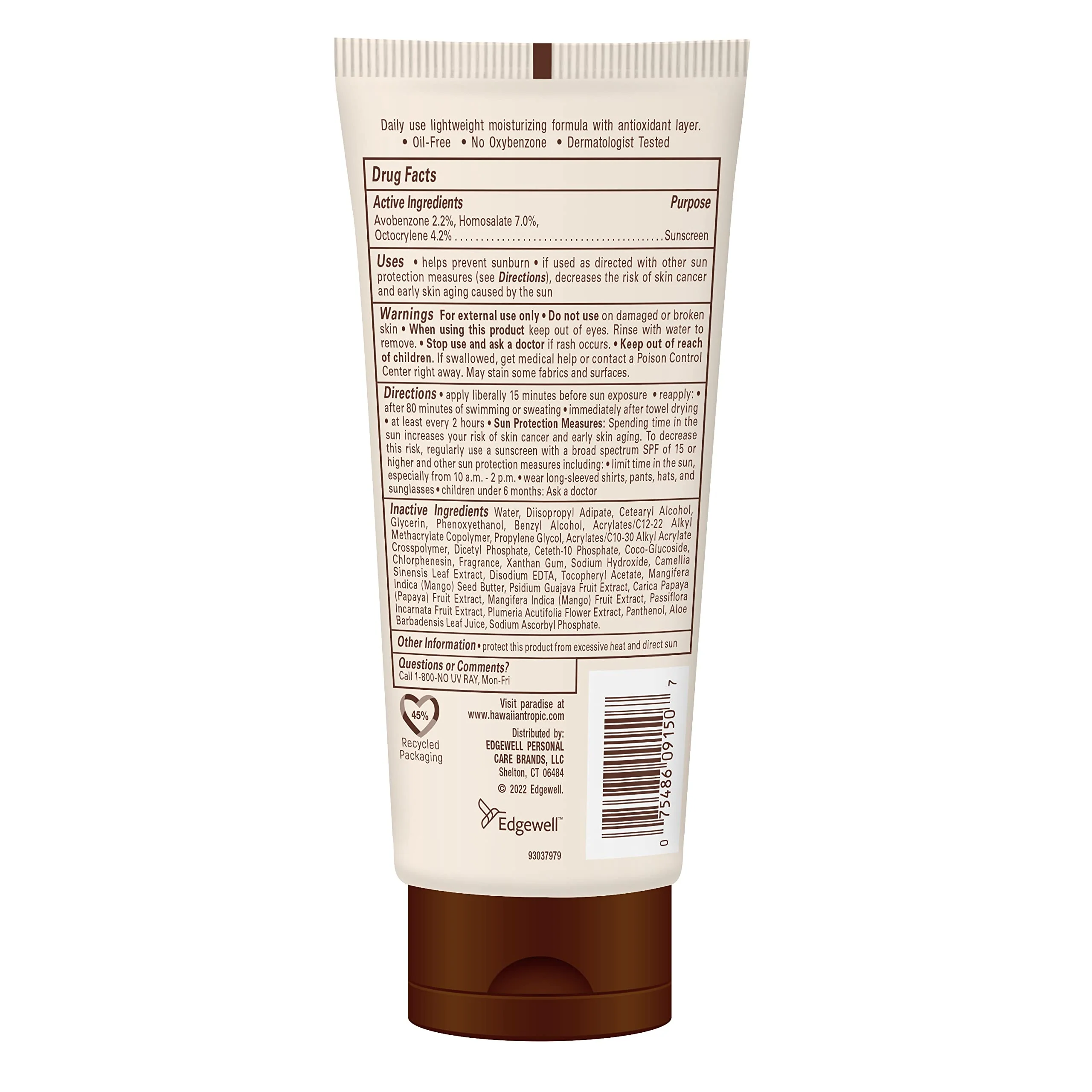 Hawaiian Tropic Skin Defense Sunscreen Lotion SPF 30, 6oz | With Green Tea Extract, Body Lotion, Oxybenzone Free - Image 7