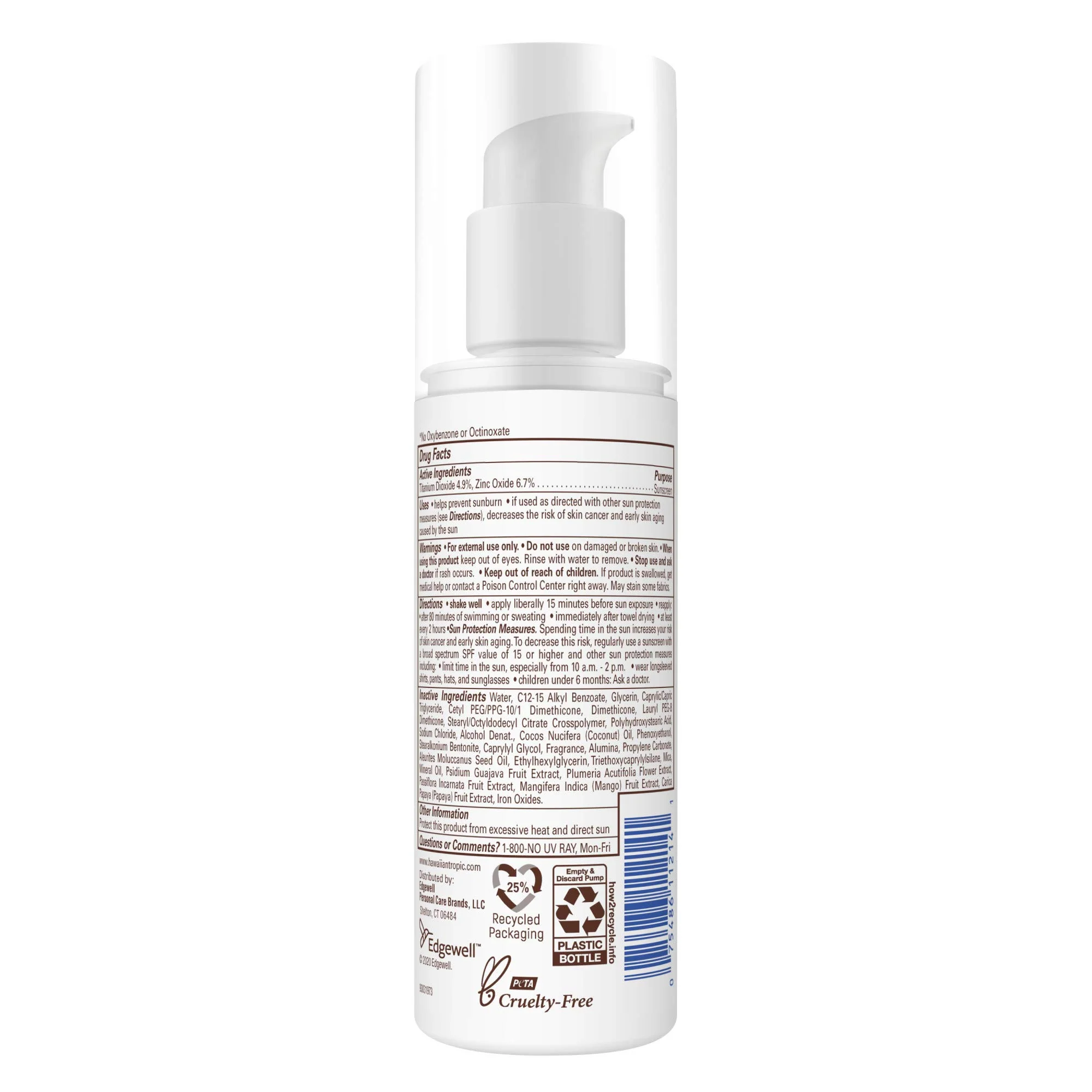 Hawaiian Tropic Skin Nourishing Milk Mineral Sunscreen Lotion SPF 50, 3.4Fl Oz | Travel Size Sunscreen Zinc Oxide, Sun Milk, Mineral Sunblock SPF 50, Oxybenzone Free, 3.4Fl Oz - Image 4