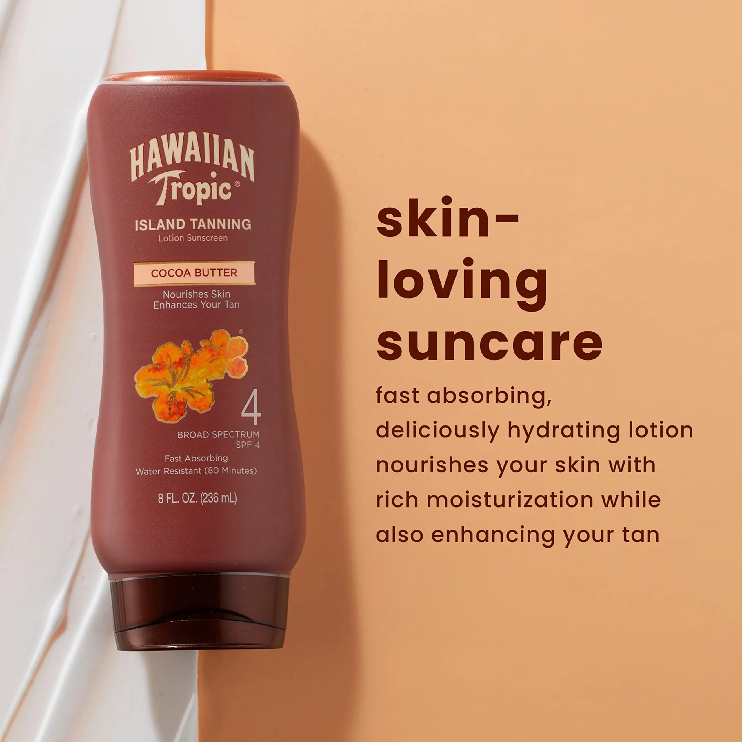 Hawaiian Tropic Sunscreen Protective Dark Tannning Sun Care Sunscreen Lotion - SPF 4, 8 Ounce - Image 6