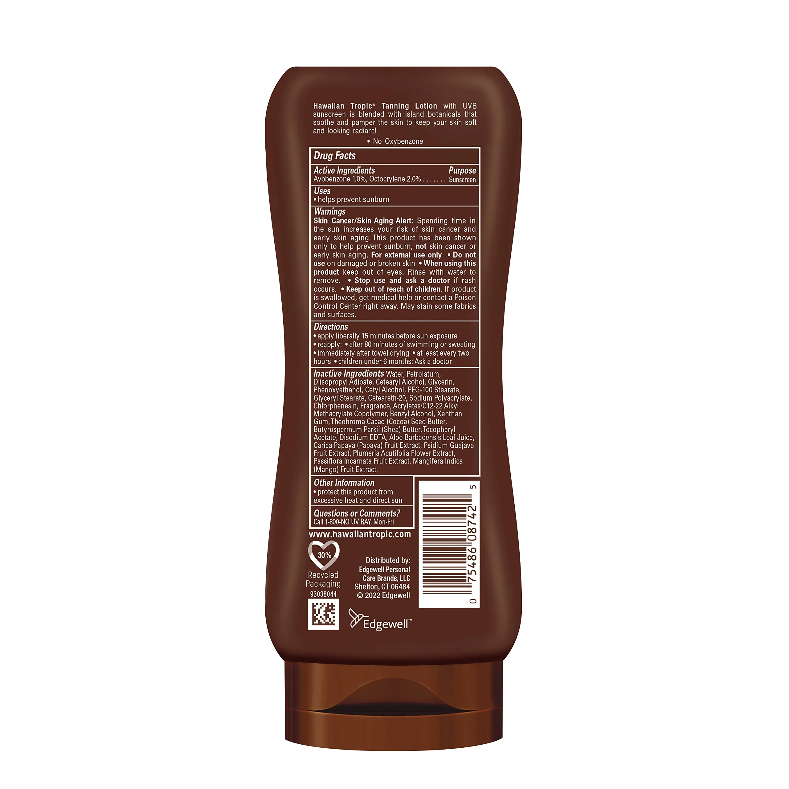 Hawaiian Tropic Sunscreen Protective Dark Tannning Sun Care Sunscreen Lotion - SPF 4, 8 Ounce - Image 7
