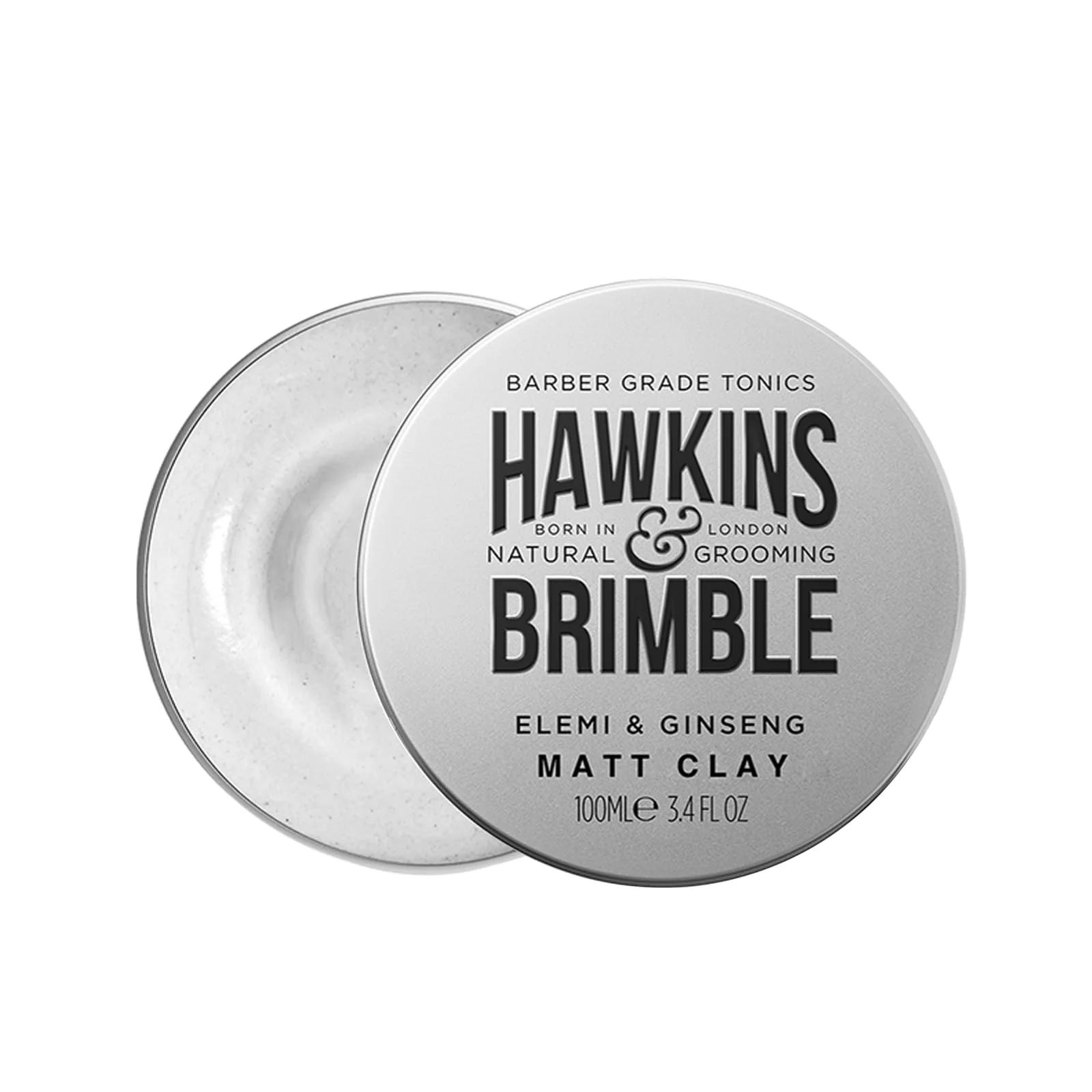 Hawkins & Brimble - Matt Clay Mens Hair Styling, 100ml - Non Greasy Matte Clay for Light, Medium and Strong Hold - Elemi and Ginseng Softens Repairs Allows for Restyling - Ideal for Dry and Damp Hair - Image 2