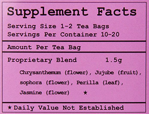 Health King Chrysanthemum Vascuflow Herb Tea, Teabags, 20 Count Box - Image 2