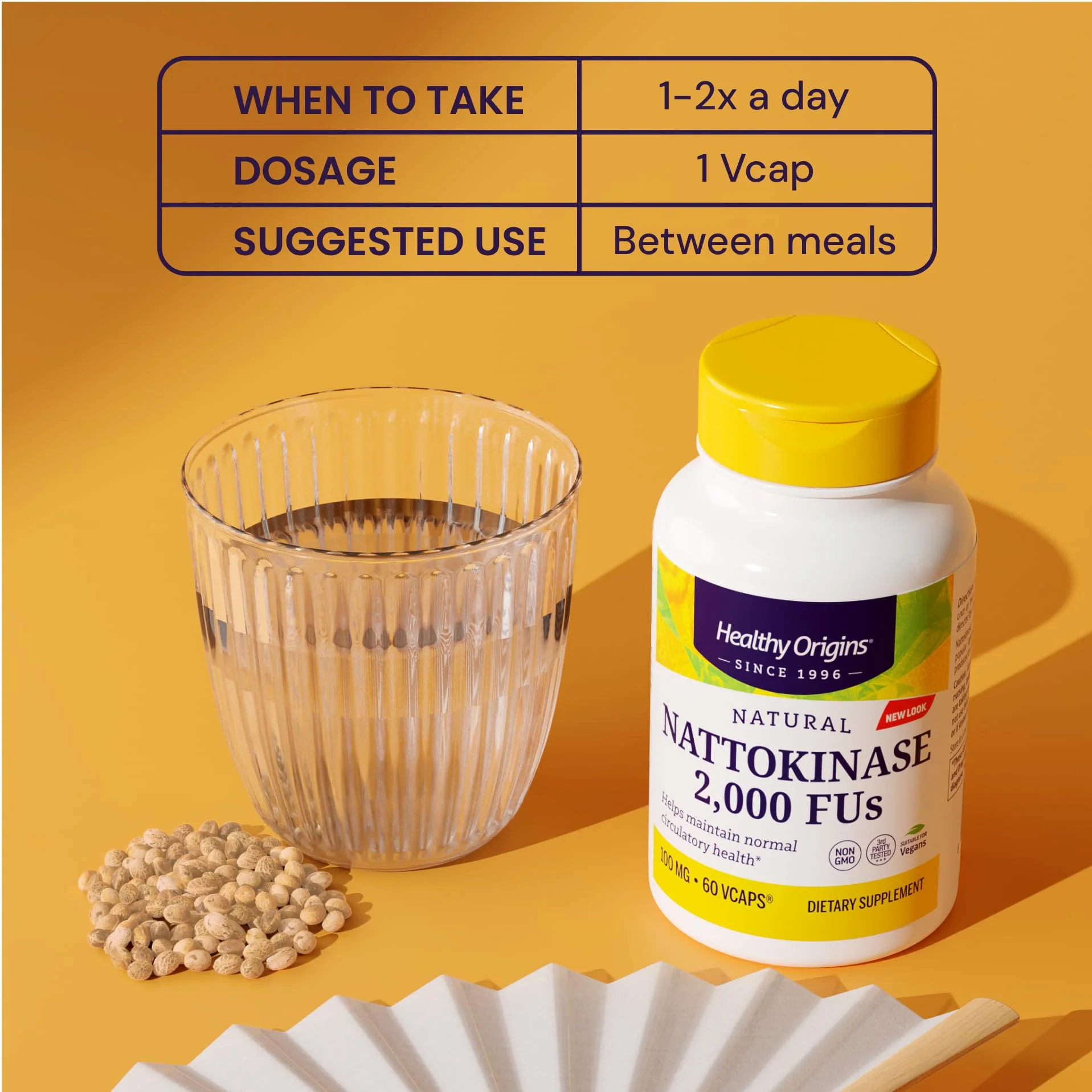 Healthy Origins Nattokinase 2,000 FUs, 100 mg - Nattokinase Supplement - Vegan, Non-GMO & Gluten-Free Nattokinase - 60 Veggie Capsules - Image 5