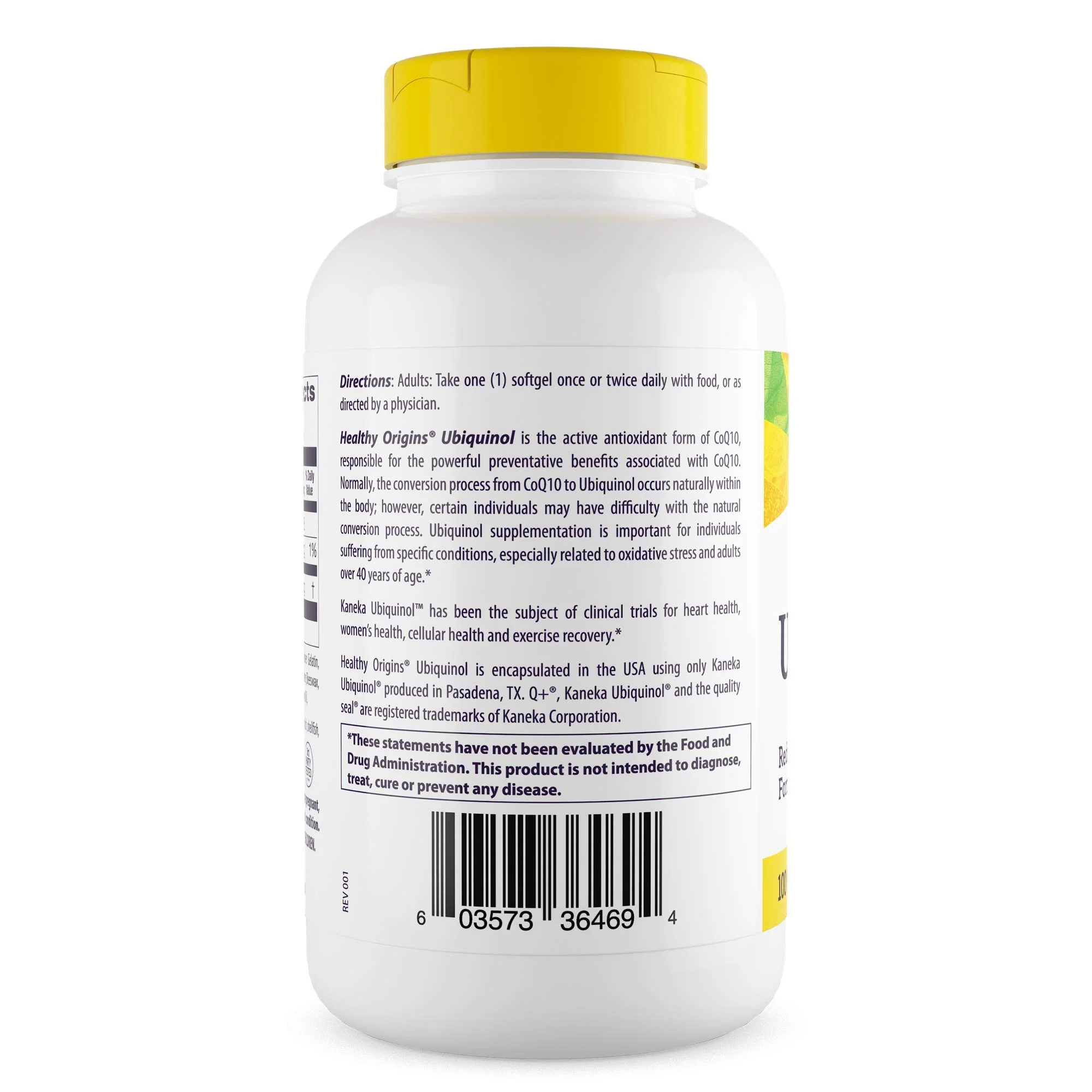 Healthy Origins Ubiquinol 100 mg, 150 Softgels - Featuring Kaneka QH Clinically Studied Active Form of CoQ10 - Supports Cardiovascular Function, Cellular Energy Production & Heart Health - Image 2