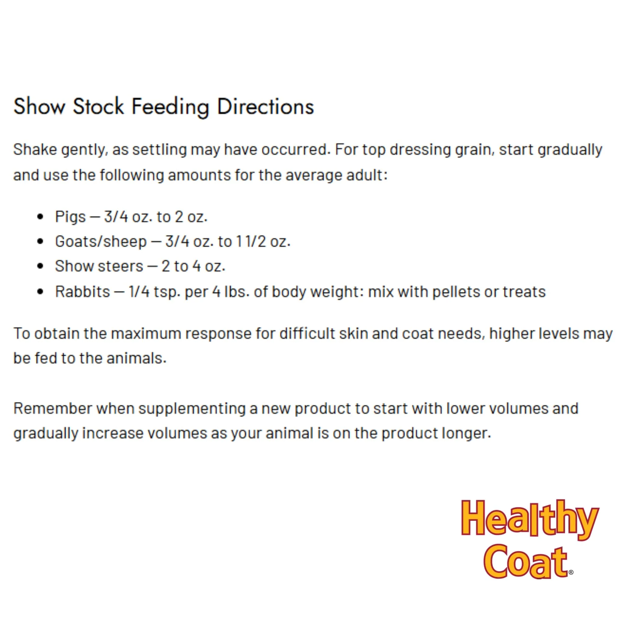 HealthyCoat Multi-Species and Show Formula Supplement, 2.5 Gal - Image 6