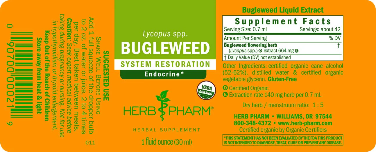 Herb Pharm Bugleweed Extract for Endocrine System Support - 1 Ounce - Image 4