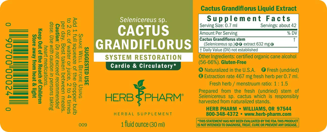 Herb Pharm Cactus Grandiflorus Liquid Extract for Cardiovascular Circulatory Support - 1 Ounce - Image 5