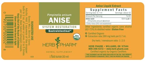 Herb Pharm Certified Organic Anise Liquid Extract for Digestive Support, 1 Fl Oz (Pack of 1) 1 Fl Oz - Image 7