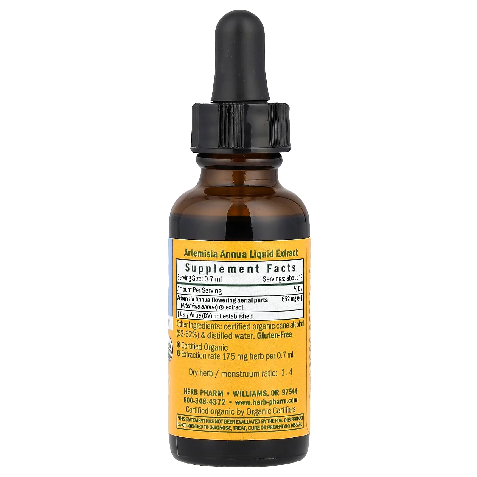Herb Pharm Certified Organic Artemisia Annua (Sweet Annie) Liquid Extract, 1 Fl Oz - Image 3