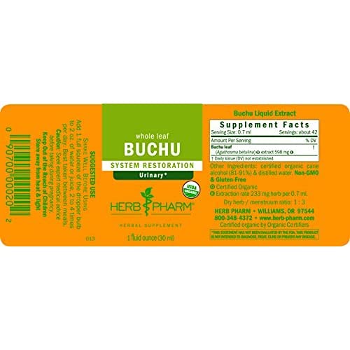 Herb Pharm Certified Organic Buchu Liquid Extract for Urinary System Support - 4 Ounce - Image 7