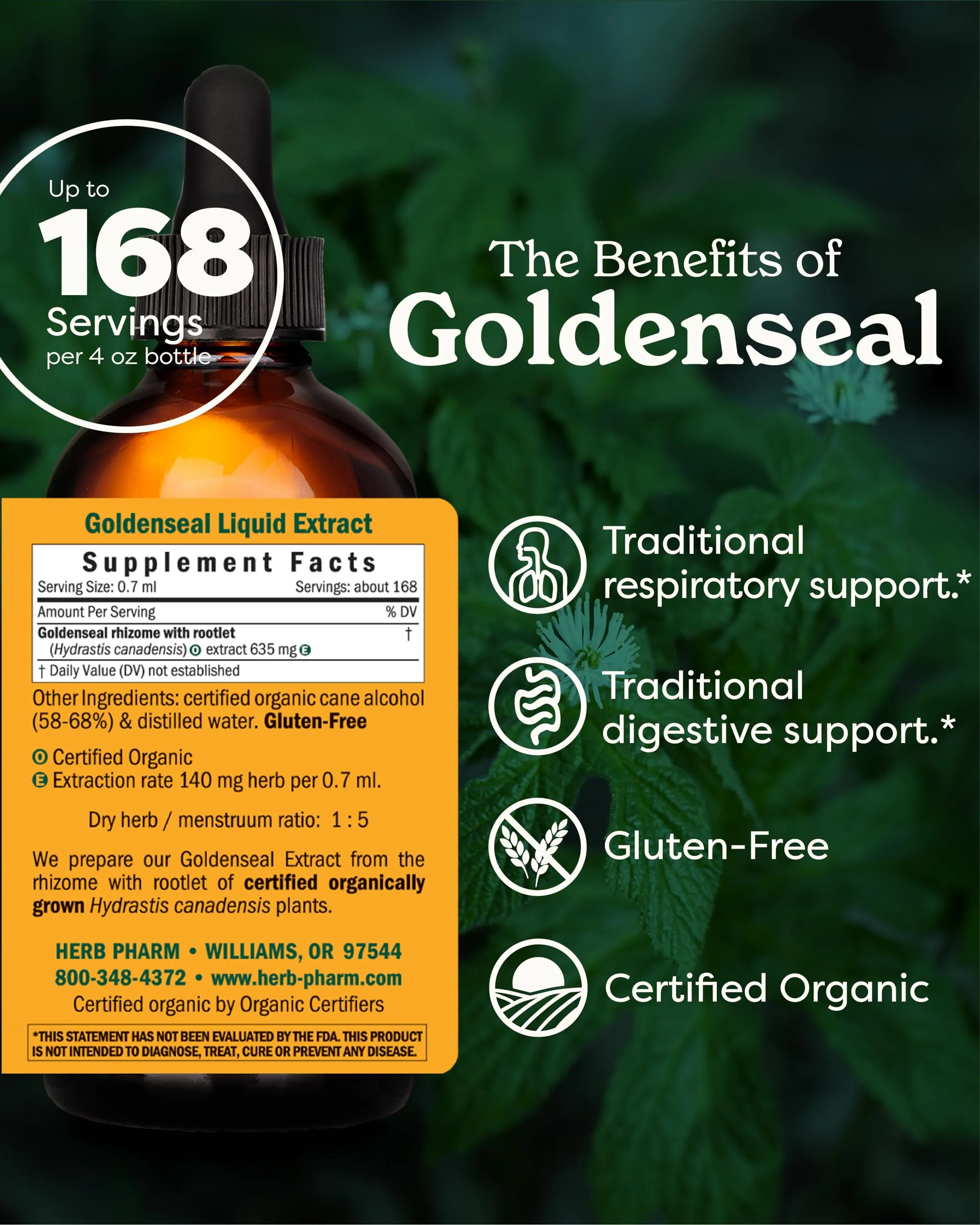 Herb Pharm Certified Organic Goldenseal Liquid Extract for Respiratory System Support - 4 Ounce - Image 10