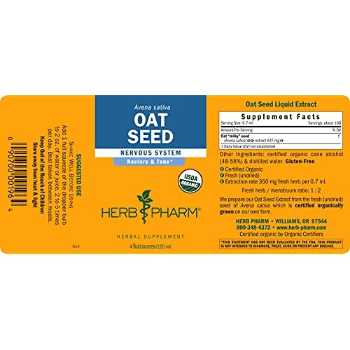 Herb Pharm Certified Organic Oat Seed Liquid Extract for Nervous System Support - 4 Ounce - Image 11