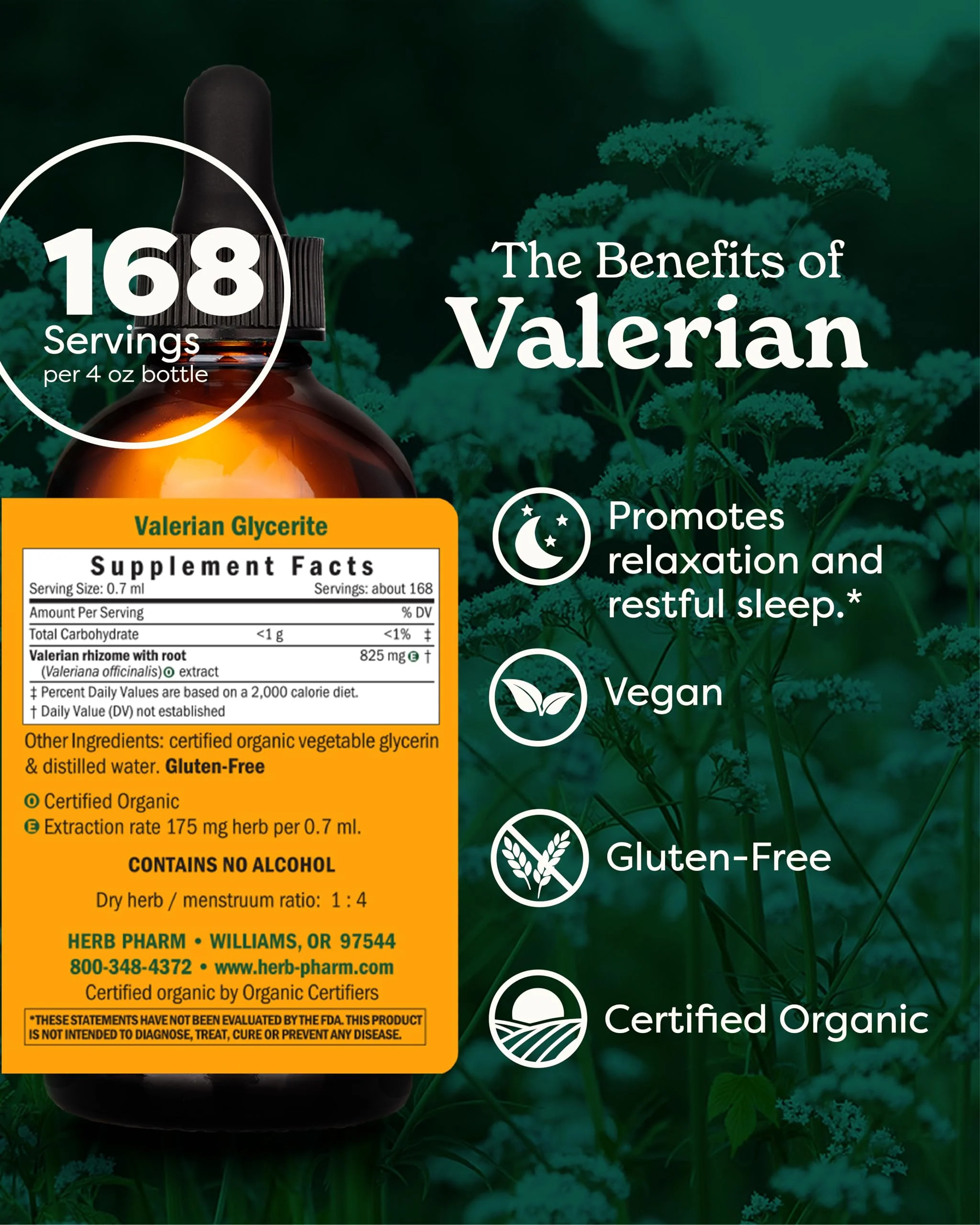 Herb Pharm Certified Organic Valerian Root Liquid Extract for Relaxation and Restful Sleep, Organic Cane Alcohol, 4 Ounce - Image 12