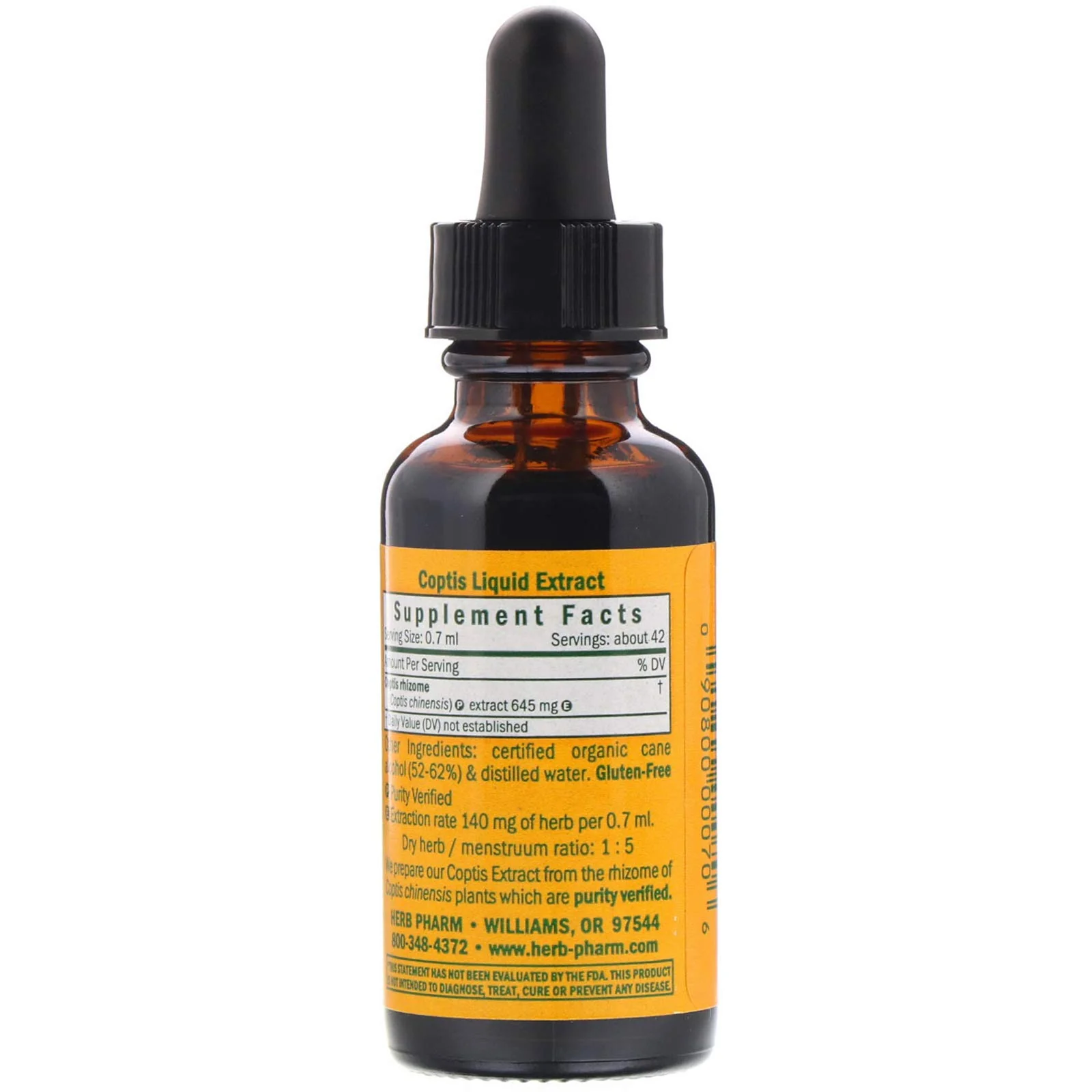 Herb Pharm Coptis Liquid Extract for Digestive Support, 1 Fl oz - Image 2
