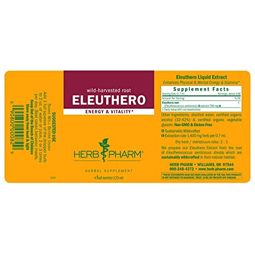 Herb Pharm Eleuthero (Siberian Ginseng) Root Liquid Extract for Energy and Stamina, Cane Alcohol, 4 Ounce - Image 9