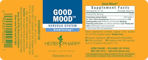 Herb Pharm Good Mood Liquid Herbal Formula with St. John's Wort for Healthy Emotional Balance - 1 Ounce - Image 2