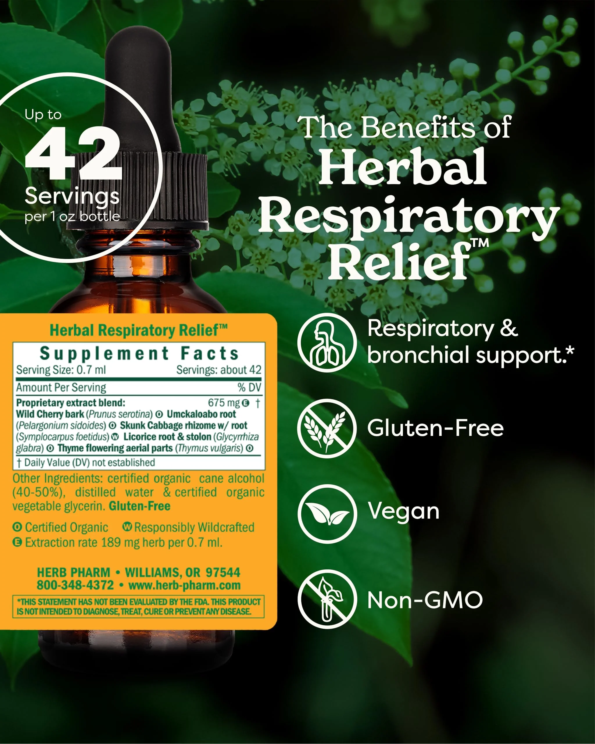 Herb Pharm Herbal Respiratory Relief Liquid Formula with Wild Cherry Liquid Extract, 1 Fl Oz (Pack of 1) - Image 7