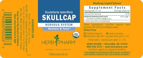 Herb Pharm, Skullcap Extract Organic, 1 Fl Oz - Image 2